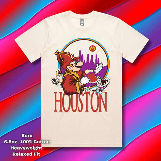 Houston Mario rootbeer T