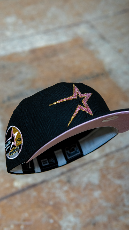 Blinged out Blk/Pinky Broken star