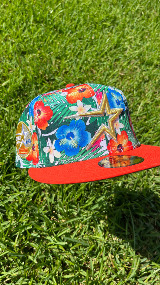 Houston Astros White Floral