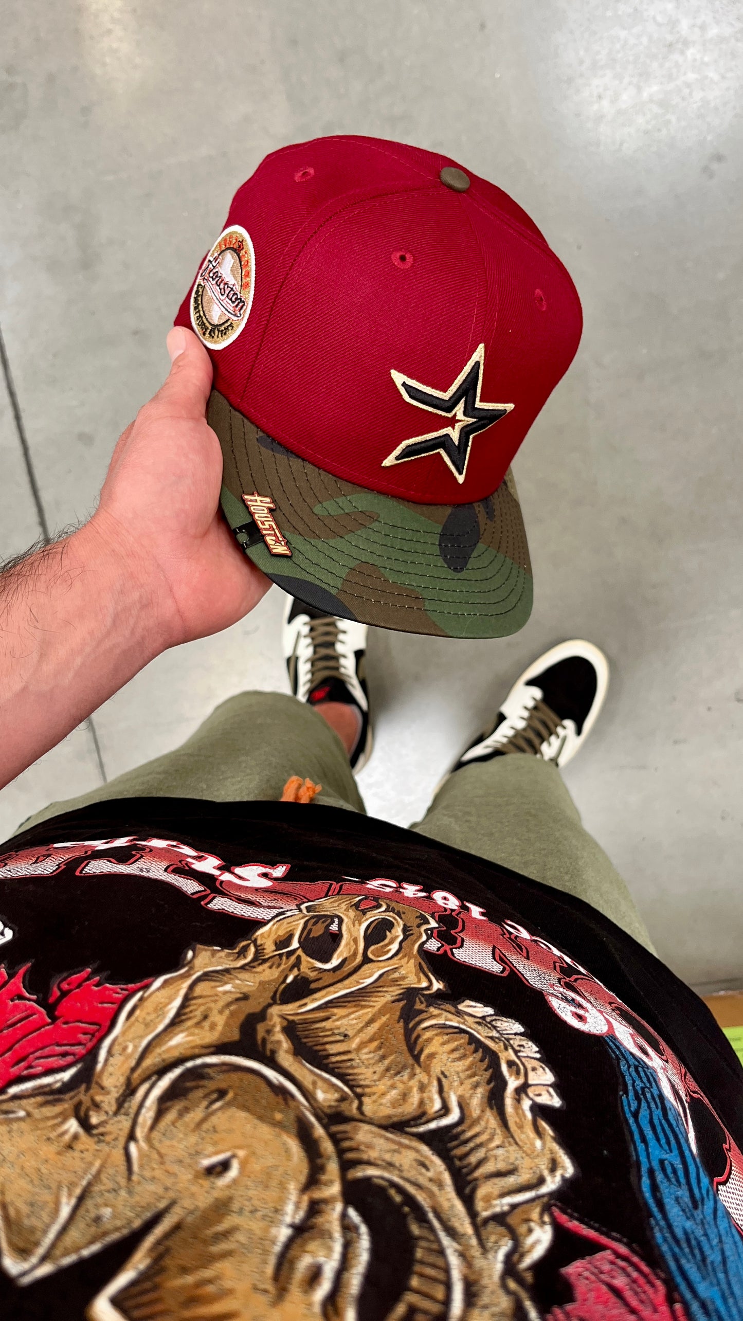 Houston Astros brick red camo Brim 45year anniversary